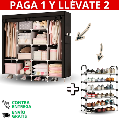 Combo Paga Uno Y Llévate Dos - Closet + Zapatero
