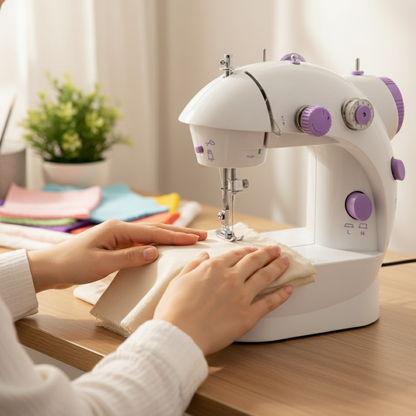 Maquina de Coser - 12 Puntadas Con Tabla 4 en 1 + Kit Costura